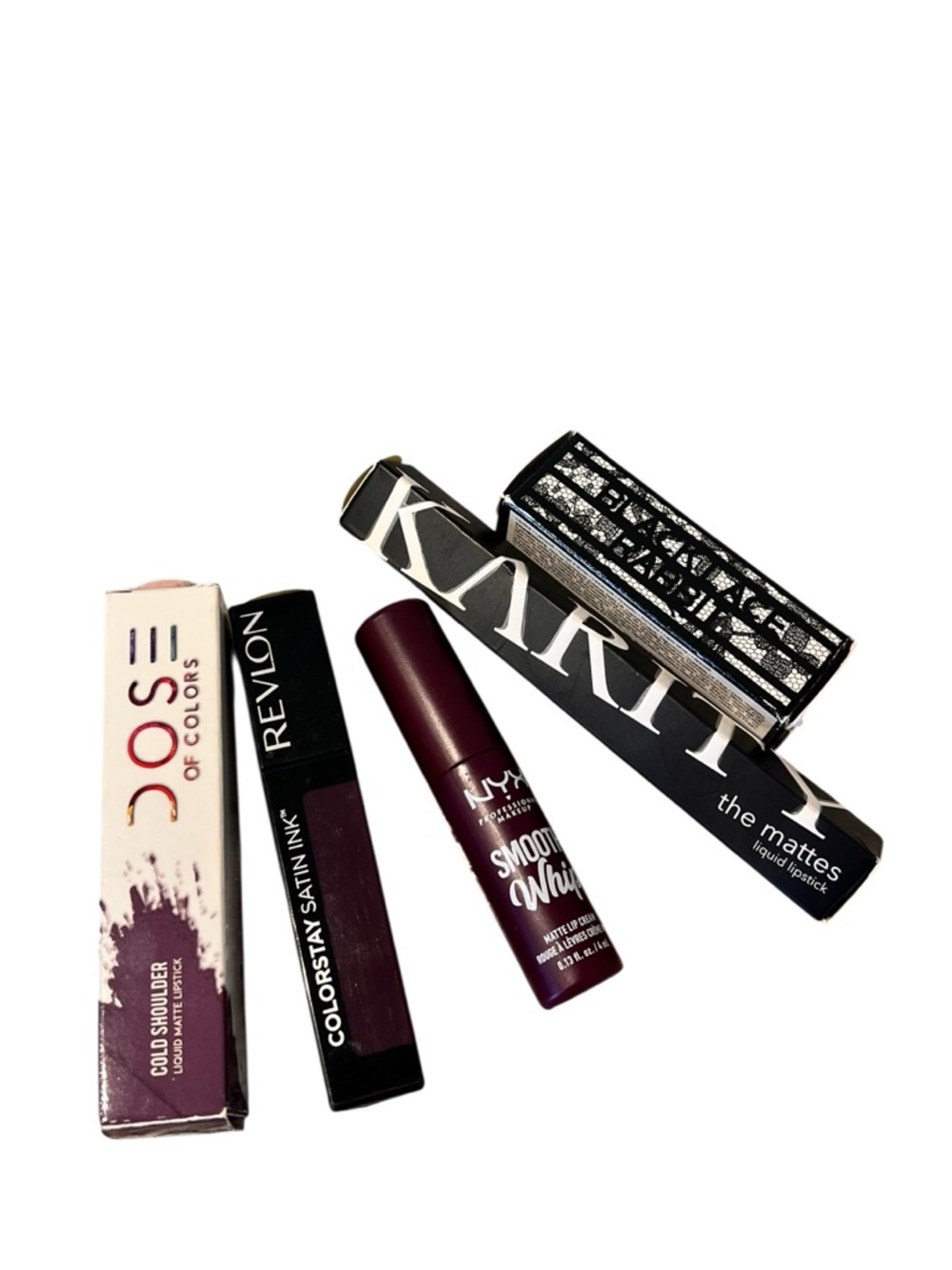 5pc. Lip Bundle NWT Mixed Berry, Plum, Black Liquid Lipstick Collection -